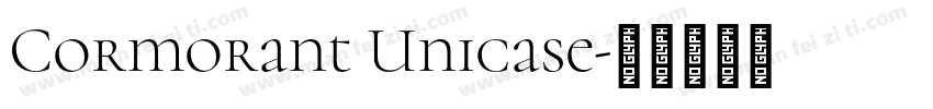 Cormorant Unicase字体转换